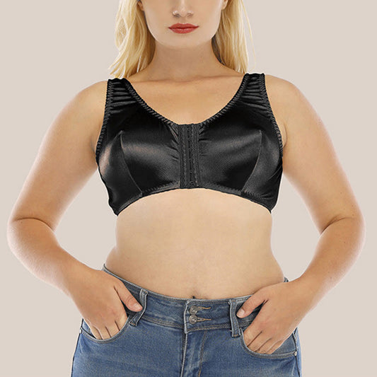 Soutiens-gorge sans armatures confortables à boucle avant grande taille