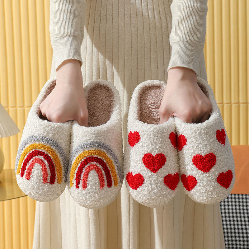 Chaussons champignons arc-en-ciel grande taille - image 2