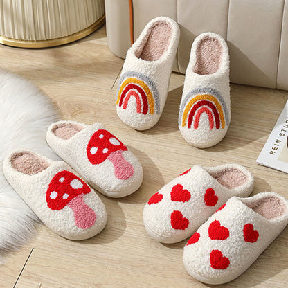 Chaussons champignons arc-en-ciel grande taille - image 1