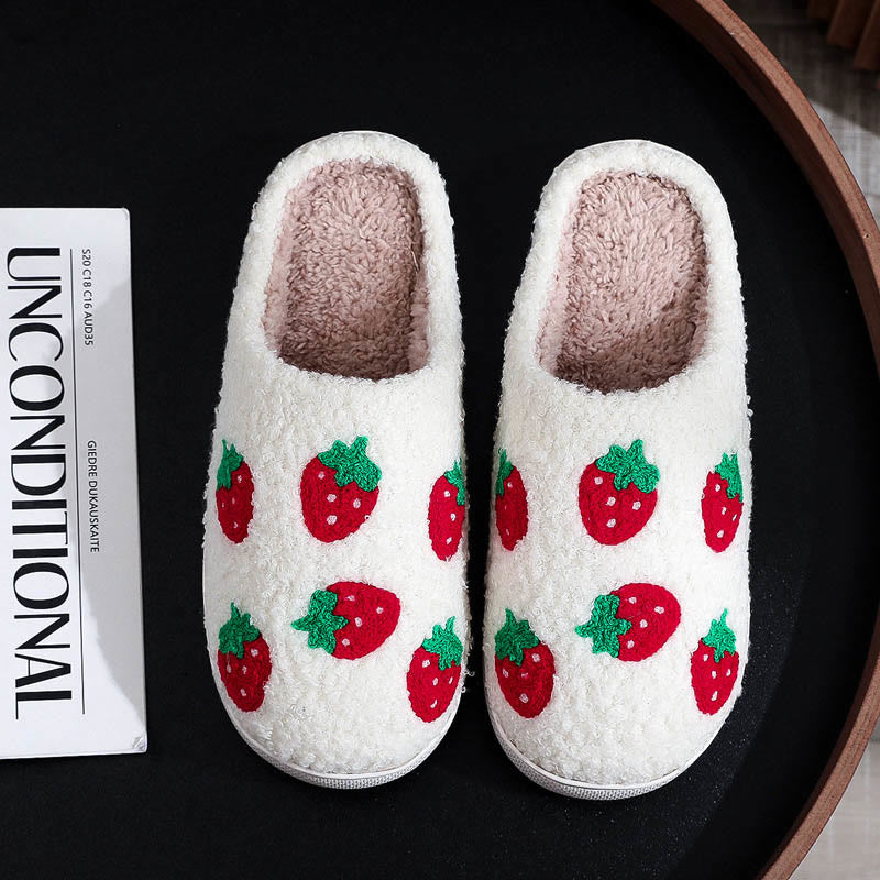 Chaussons à motifs de fruits grande taille - Fraise - EU 44-45 (US 10-11) - image 3