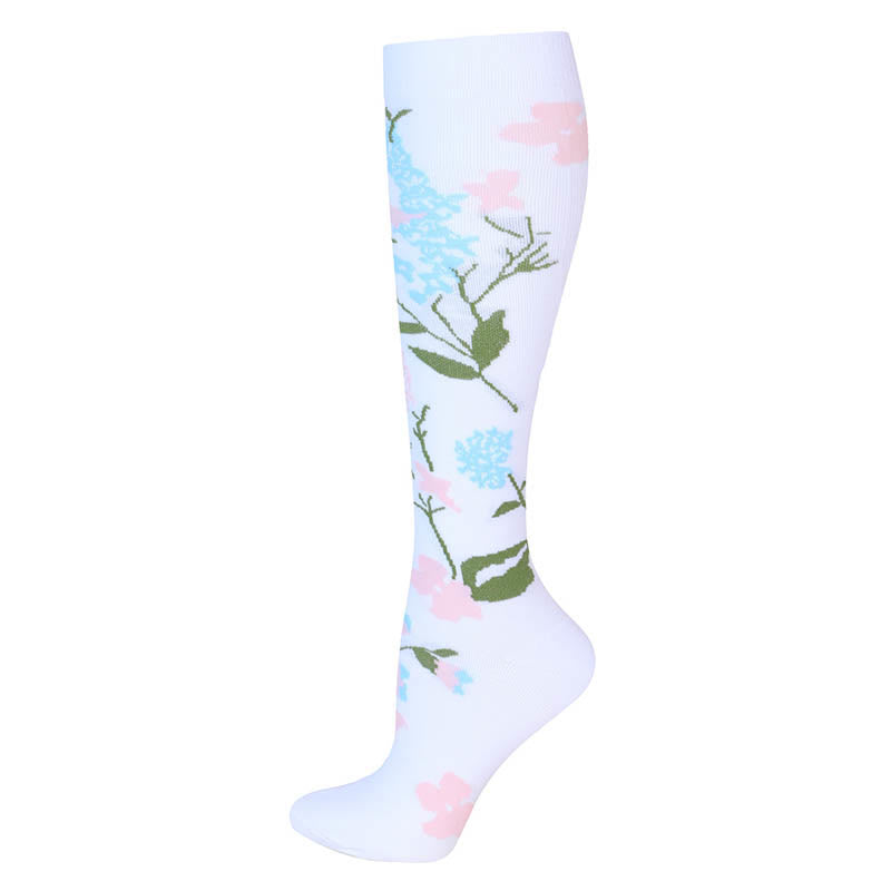 Chaussettes de compression à motif floral (3 paires) - image 3