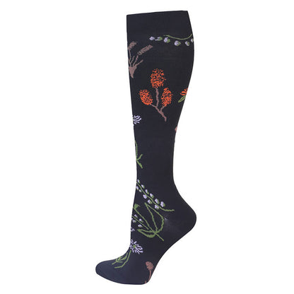 Chaussettes de compression à motif floral (3 paires) - image 2