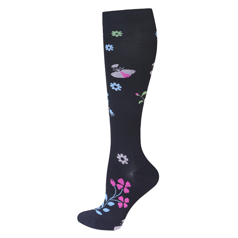Chaussettes de compression papillon libellule (3 paires) - image 2