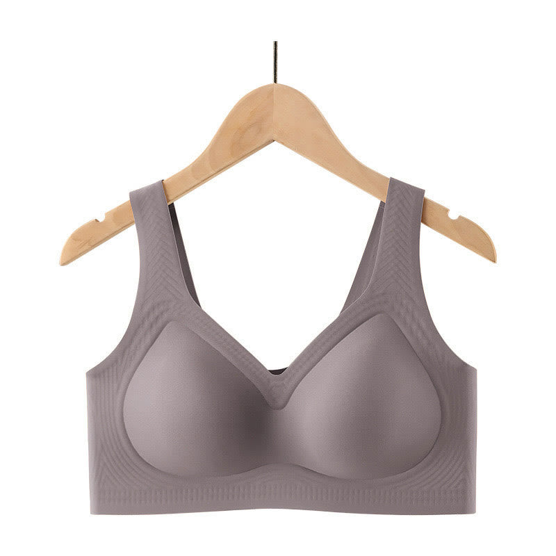 Soutiens-gorge sans coutures et sans armatures - Gris - 5XL - image 6