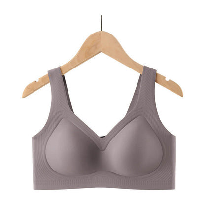Soutiens-gorge sans coutures et sans armatures - Gris - 5XL - image 6