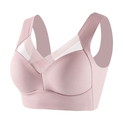 Soutiens-gorge de sport sans coutures en dentelle (paquet de 2) - Rose - 6XL - image 8