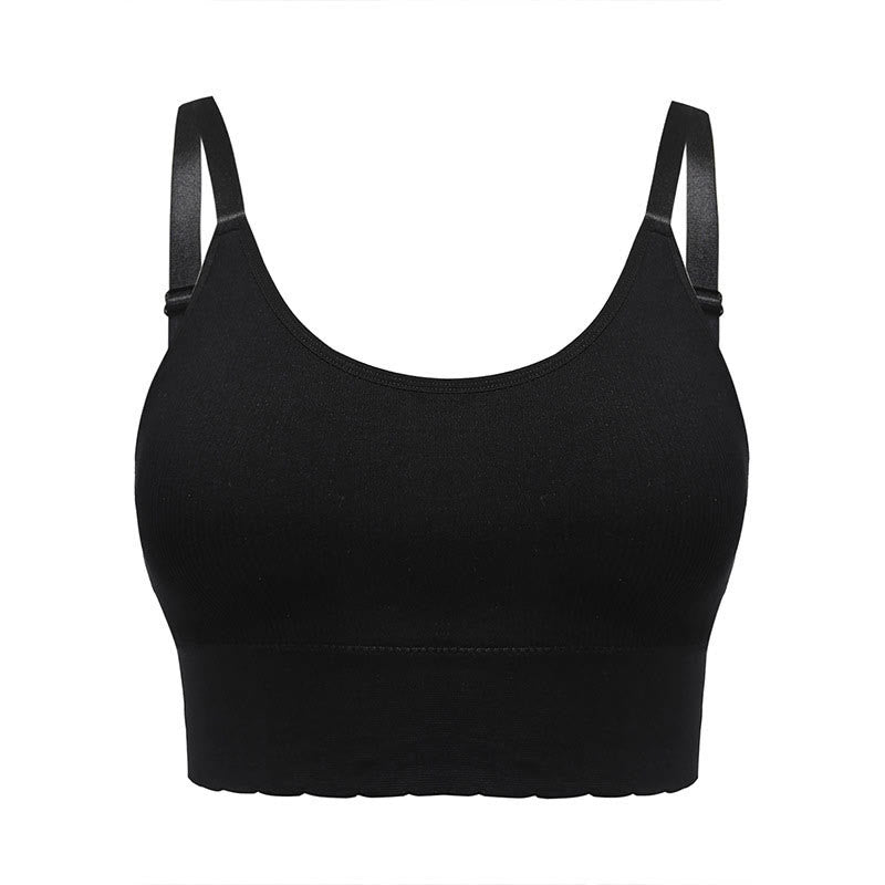 Soutiens-gorge sans armatures élastiques - Noir - 4XL - image 3