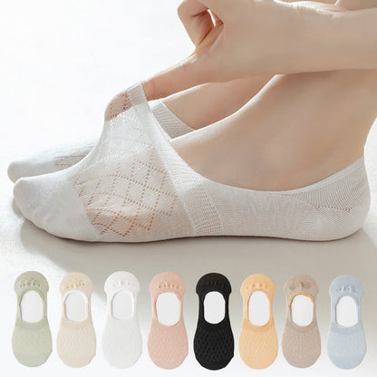 Chaussettes invisibles élastiques Plusock Grid (8 paires) - Multicolore - EU37-40 (US4-7) - image 0