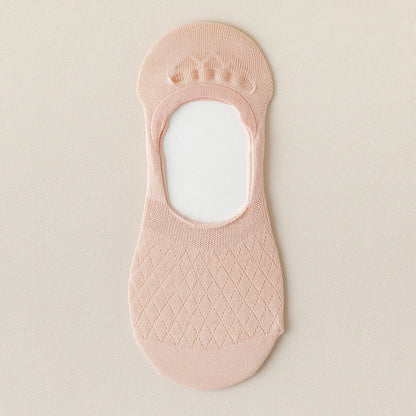 Chaussettes invisibles à élasticité quadrillée (8 paires) - Rose - EU37-40 (US4-7) - image 12