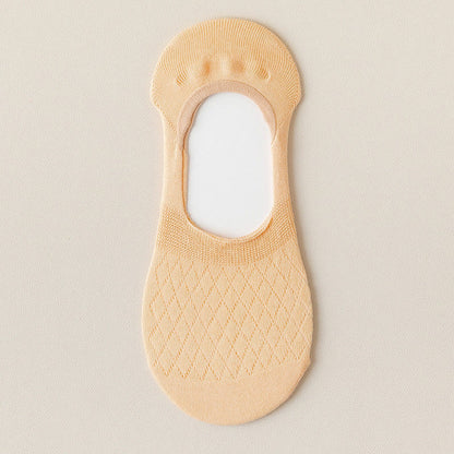 Chaussettes invisibles à élasticité quadrillée (8 paires) - Nu - EU37-40 (US4-7) - image 13