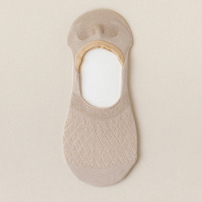 Chaussettes invisibles à élasticité quadrillée (8 paires) - Kaki - EU37-40 (US4-7) - image 18