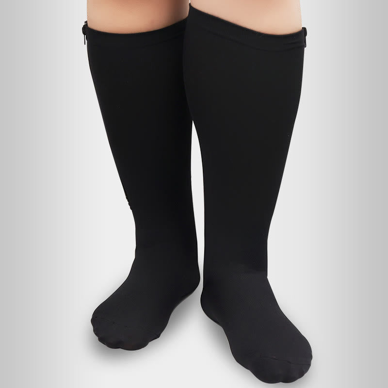 Chaussettes de compression zippées grande taille (2 paires) - image 4