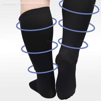 Chaussettes de compression zippées grande taille (2 paires) - image 6