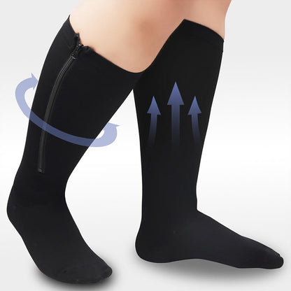 Chaussettes de compression zippées grande taille (2 paires) - image 5