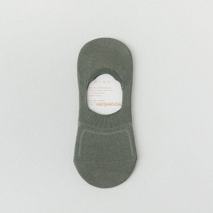 Chaussettes invisibles en maille respirante (8 paires) - Vert armée - EU38-44 (US5-10) - image 13