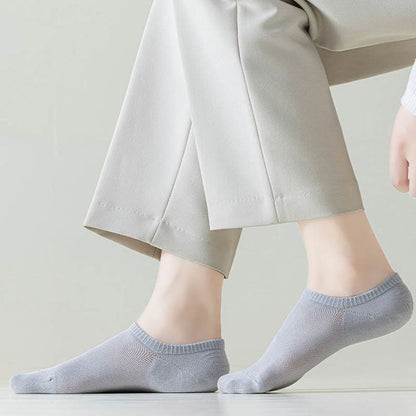 Chaussettes d'été invisibles de couleur unie grande taille (7 paires)