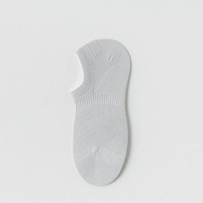Chaussettes d'été invisibles en maille grande taille (5 paires)