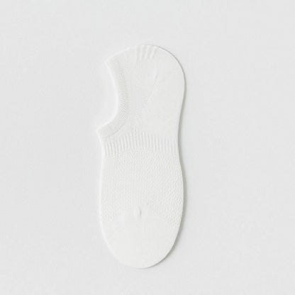 Chaussettes d'été invisibles en maille grande taille (5 paires)