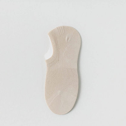 Chaussettes d'été invisibles en maille grande taille (5 paires)
