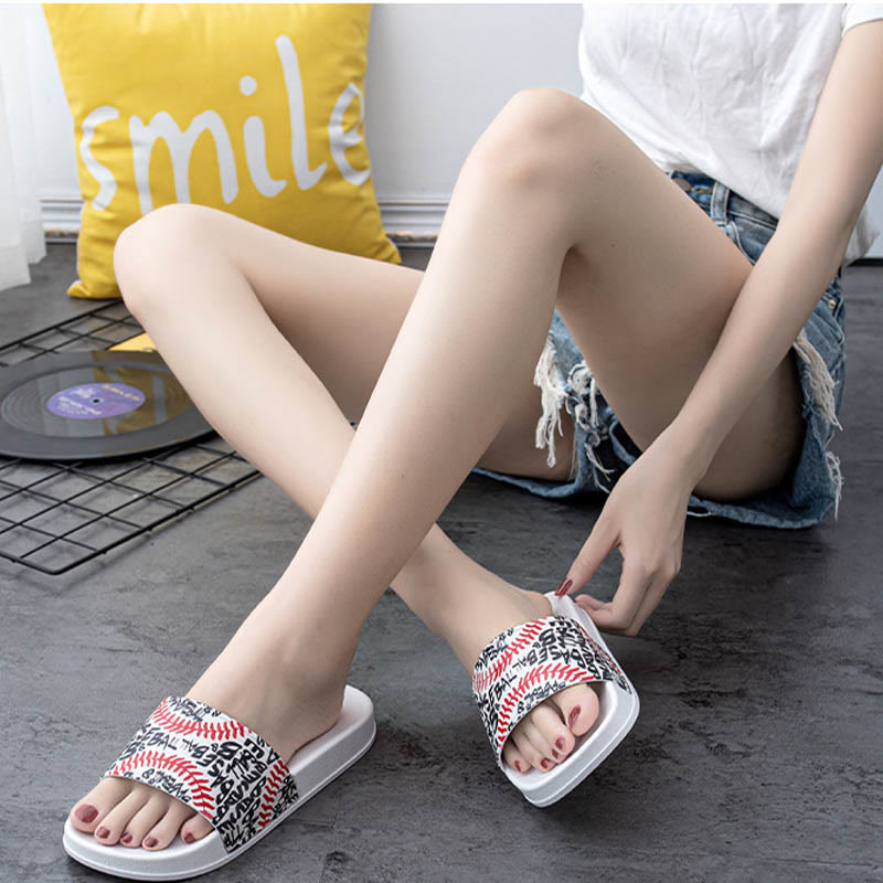 Claquettes à motif baseball grande taille (2 paires)