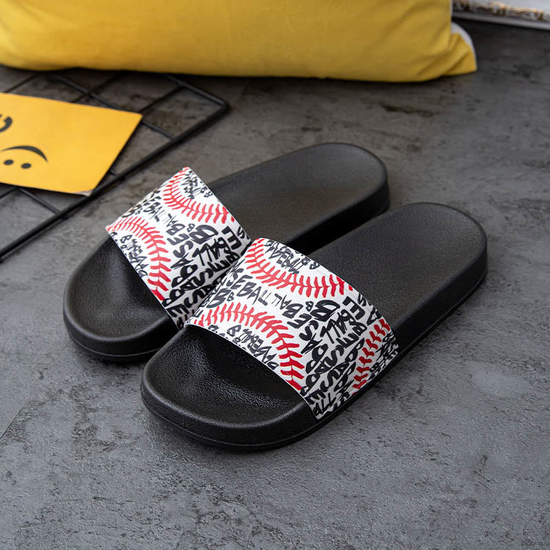 Claquettes à motif baseball grande taille (2 paires) - image 13