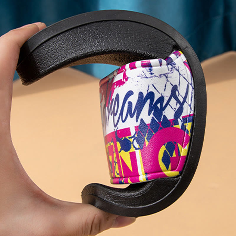 Claquettes graffiti grande taille (2 paires)