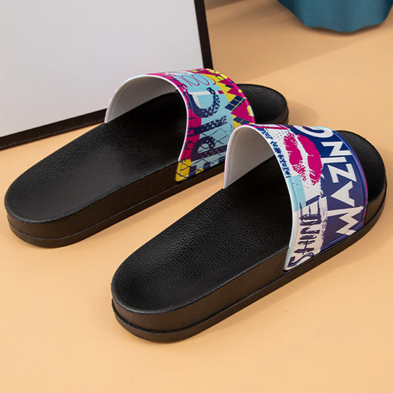Claquettes graffiti grande taille (2 paires) - image 4