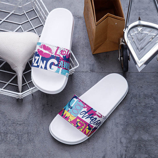 Claquettes graffiti grande taille (2 paires) - image 0