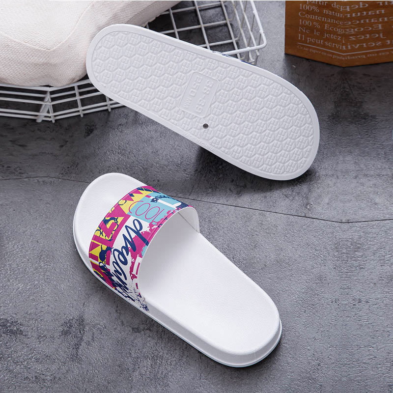 Claquettes graffiti grande taille (2 paires) - image 1