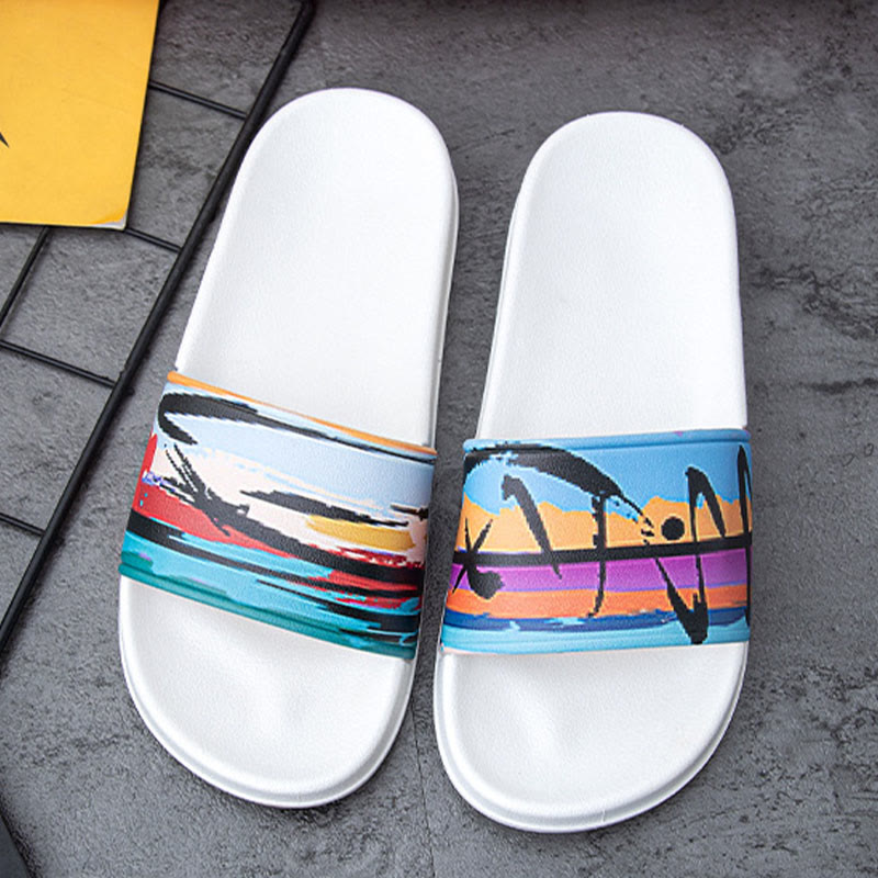 Diapositives de peinture à l'huile de bord de mer grande taille (2 paires)