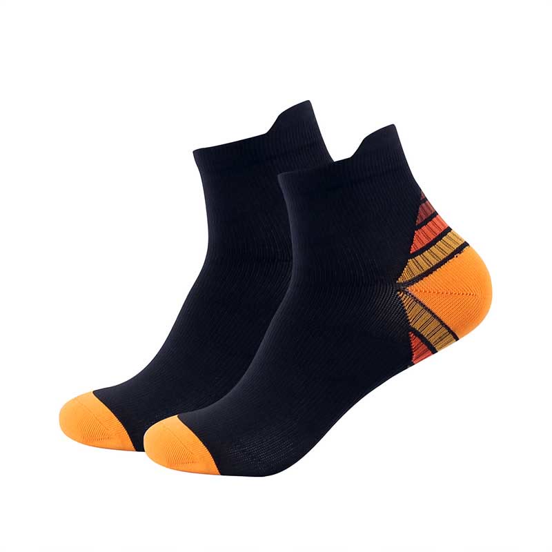 Chaussettes de compression athlétiques rembourrées grande taille (7 paires) - Orange - EU40-46 (US7-12) - image 5