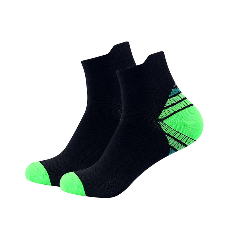 Chaussettes de compression athlétiques rembourrées grande taille (7 paires) - Vert - EU40-46 (US7-12) - image 8