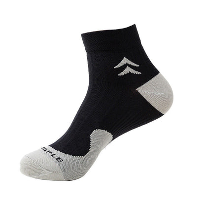 Chaussettes de compression pour chevilles avec soutien de la voûte plantaire grande taille (7 paires) - Noir - EU40-46 (US7-12) - image 1
