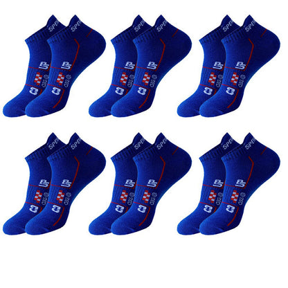Chaussettes de compression ventilées en maille grande taille (6 paires) - Bleu marine - EU38-45 (US5-11) - image 7