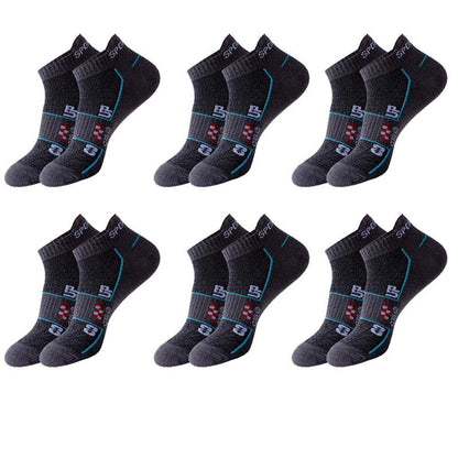 Chaussettes de compression ventilées en maille grande taille (6 paires) - Gris foncé - EU38-45 (US5-11) - image 8