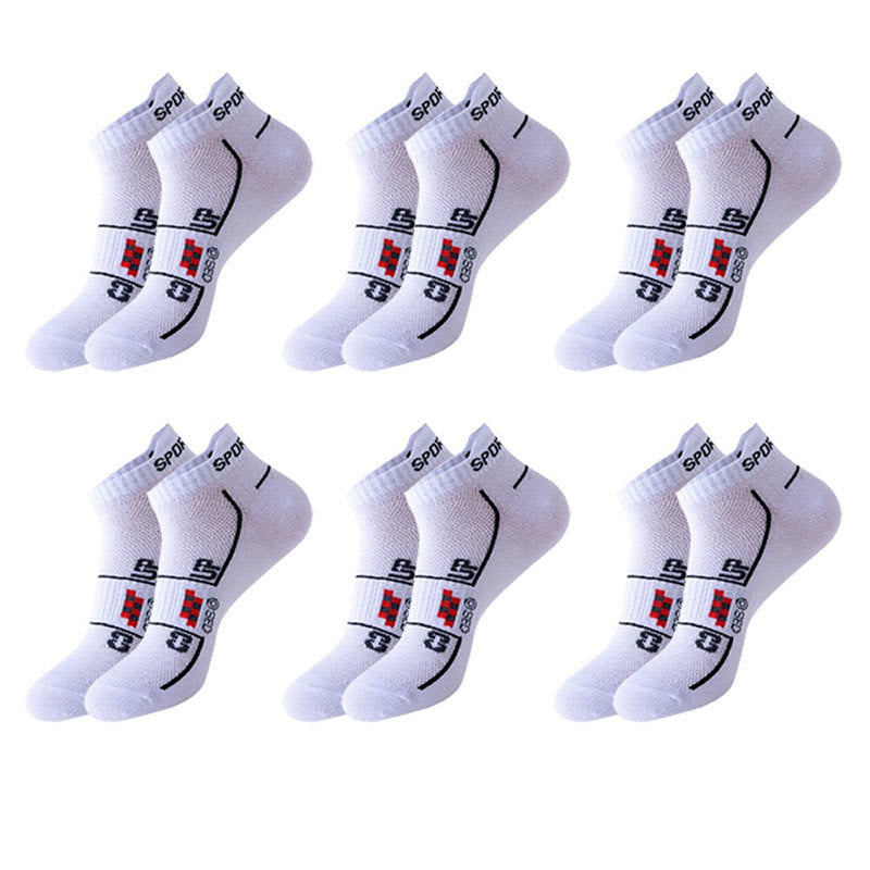 Chaussettes de compression ventilées en maille grande taille (6 paires) - Blanc - EU38-45 (US5-11) - image 4