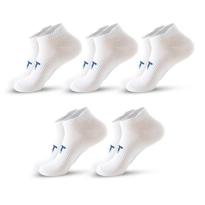 Chaussettes de compression respirantes et rembourrées grande taille (5 paires) - Blanc - EU38-45 (US5-11) - image 2