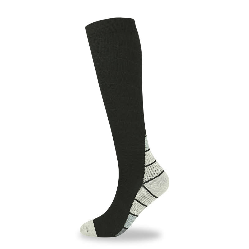 Chaussettes de compression hautes pour cyclisme (4 paires) - Gris - S/M - image 4