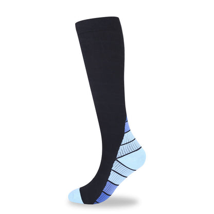 Chaussettes de compression hautes pour cyclisme (4 paires) - Bleu - S/M - image 6