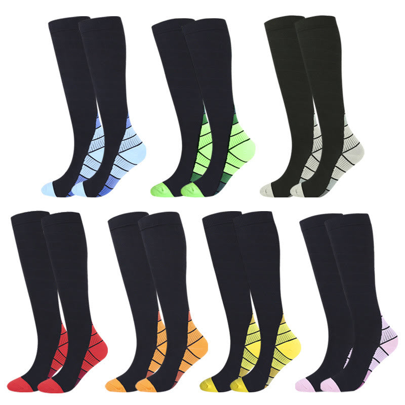 Chaussettes de compression hautes pour cyclisme (4 paires) - image 0