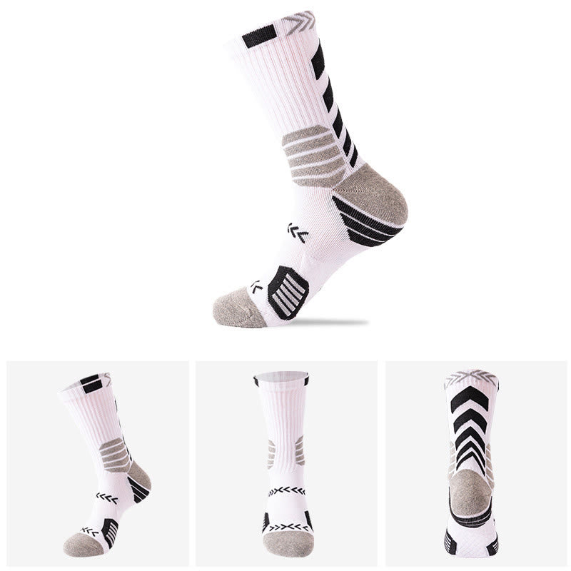 Chaussettes de compression tendance grande taille (5 paires) - Noir - EU38-44 (US5-10) - image 3