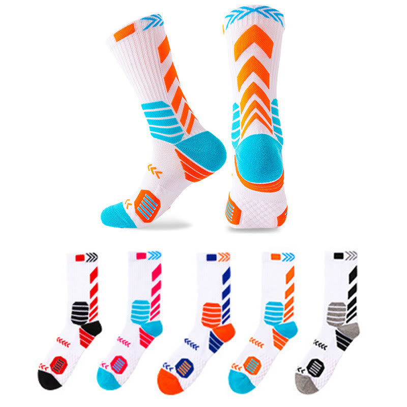 Chaussettes de compression tendance grande taille (5 paires) - Multicolore - EU38-44 (US5-10) - image 0