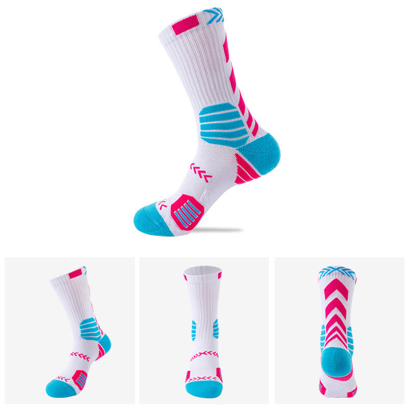 Chaussettes de compression tendance grande taille (5 paires) - Rose - EU38-44 (US5-10) - image 1