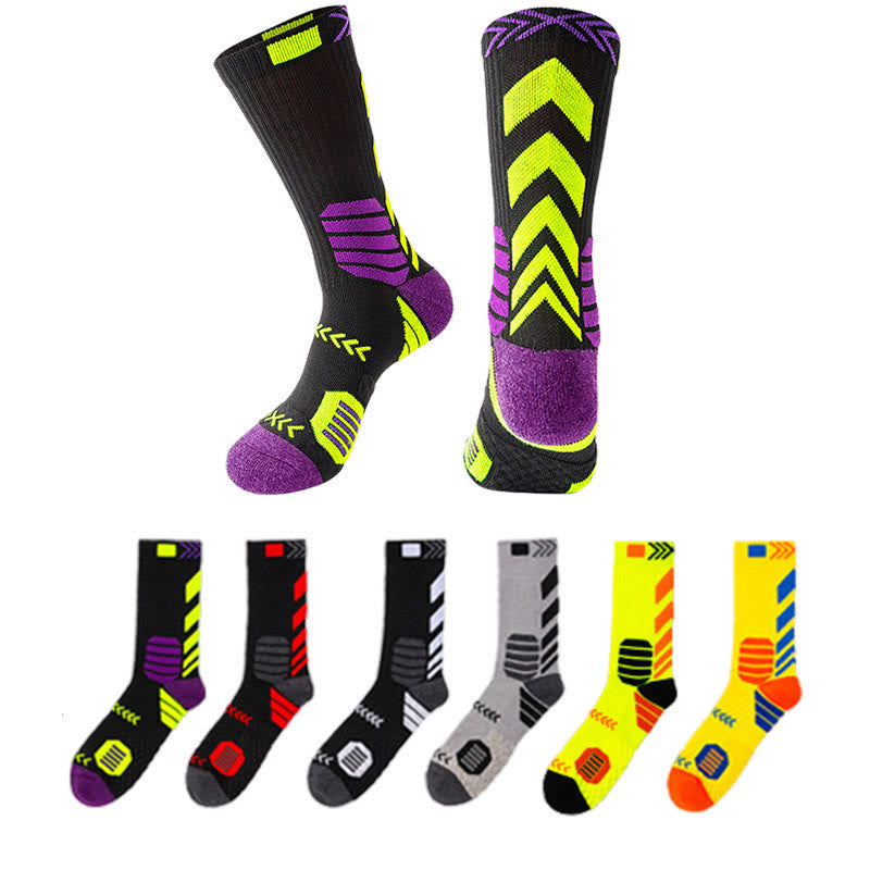 Chaussettes de compression de grande taille, couleurs assorties (6 paires)