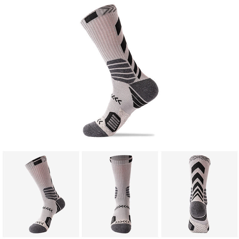 Chaussettes de compression de grande taille, couleurs assorties (6 paires) - Gris clair - EU38-44 (US5-10) - image 4
