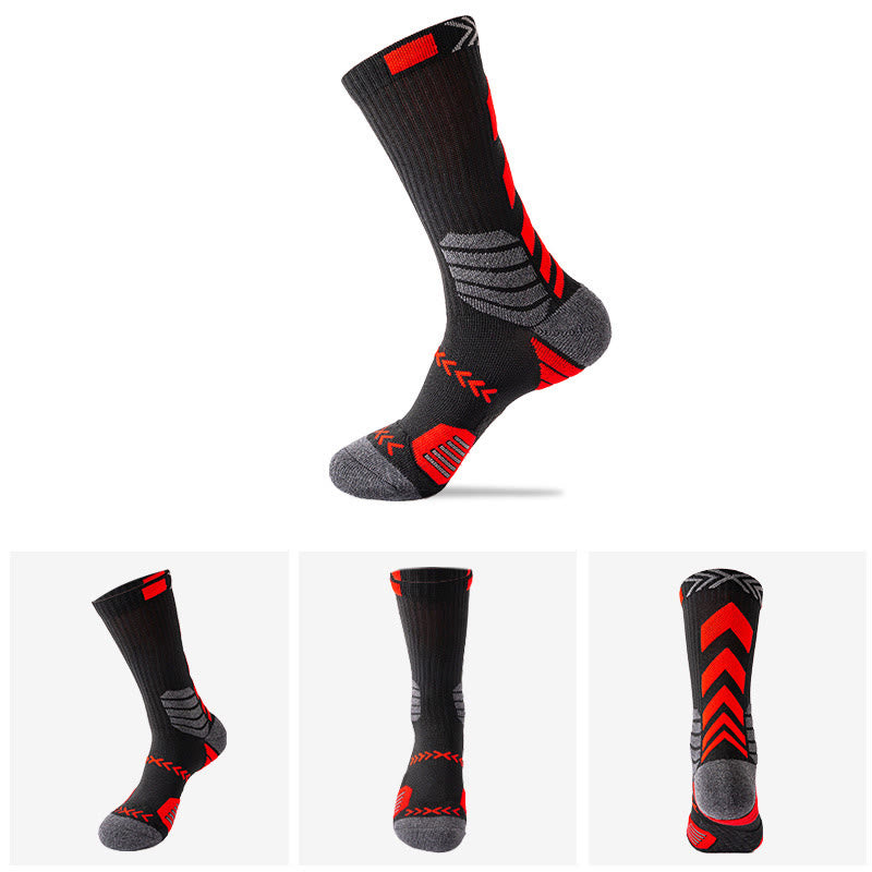 Chaussettes de compression de grande taille, couleurs assorties (6 paires) - Rouge - EU38-44 (US5-10) - image 5