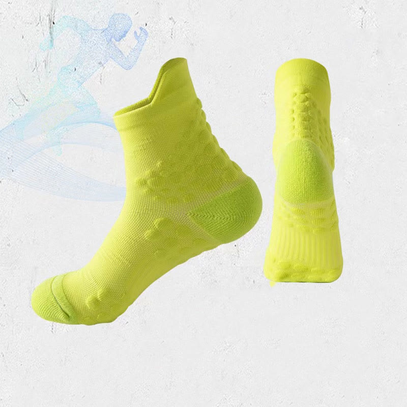 Chaussettes de compression antidérapantes à pois grande taille (5 paires) - Vert - EU38-44 (US5-10) - image 1
