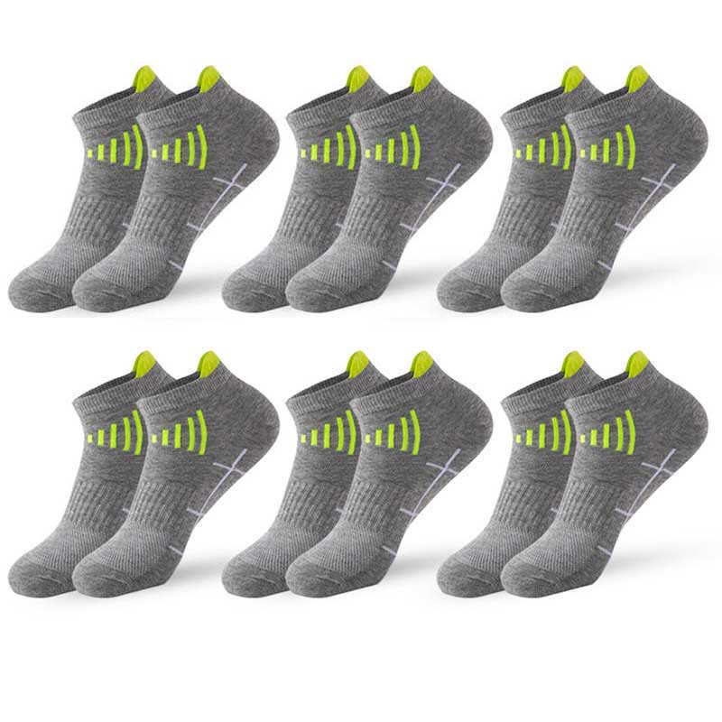 Chaussettes de compression confortables grande taille (6 paires) - Gris clair - EU37-45 (US4-11) - image 3