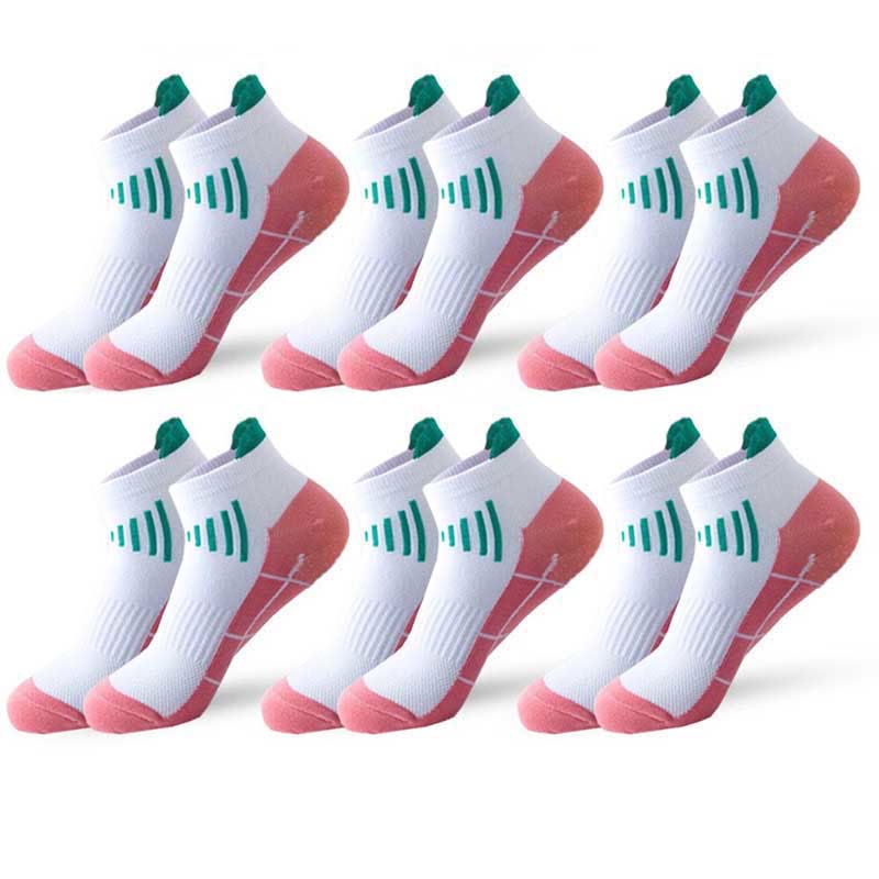 Chaussettes de compression confortables grande taille (6 paires) - Rose - EU37-45 (US4-11) - image 5
