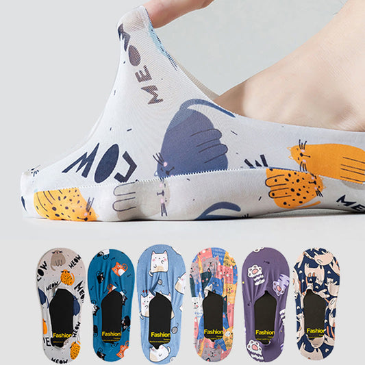 Chaussettes invisibles Plusock Ice Silk (6 paires) - Multicolore - EU38-45 (US5-11) - image 0